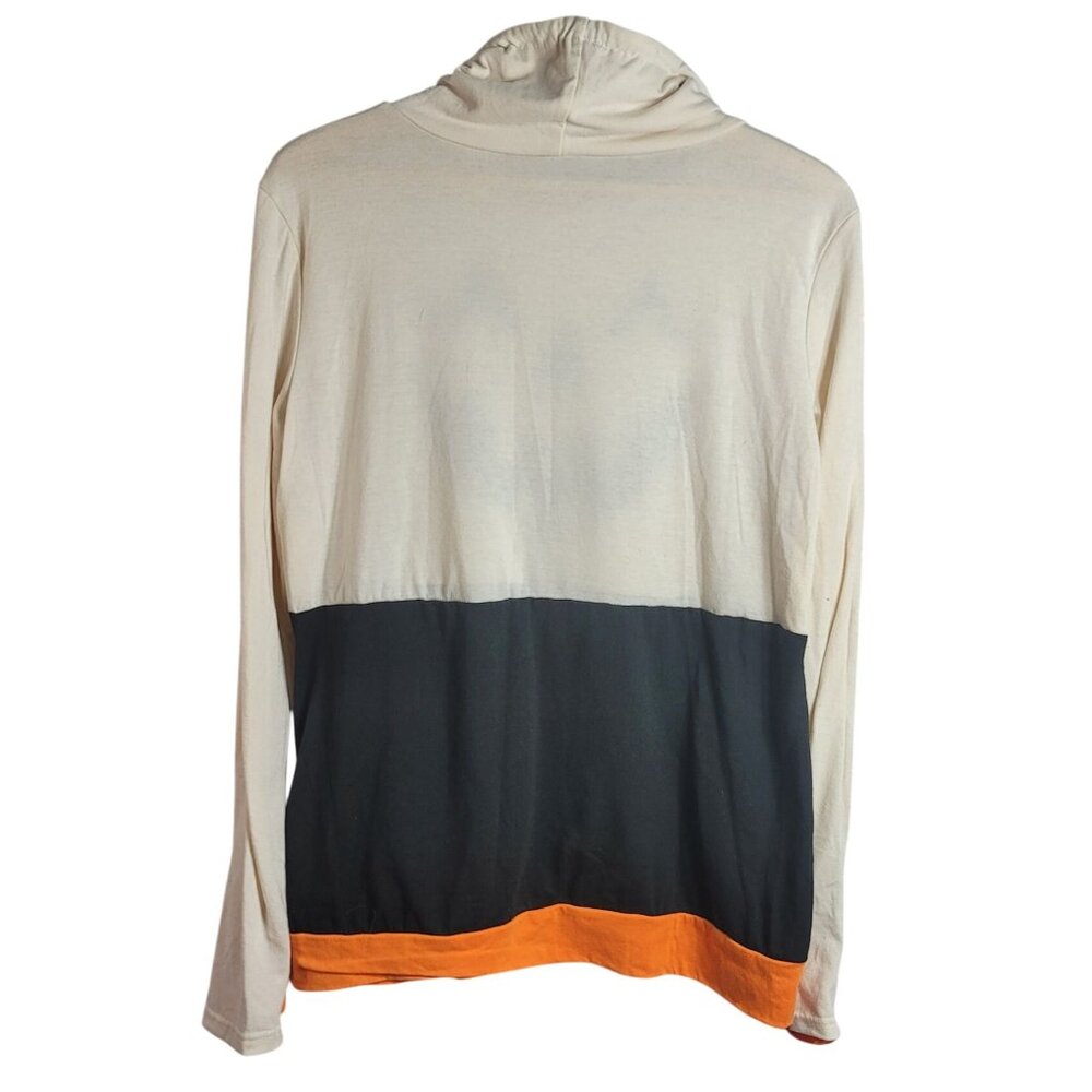 2/$15 Womens Halloween Jack O'Lantern Top XL Long Sleeve Thumbholes High Neck - Picture 3 of 7
